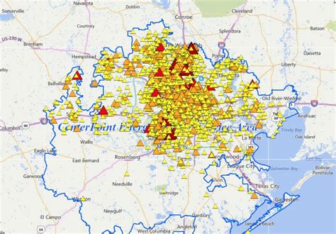 Centerpoint Power Outage Map Houston - Map