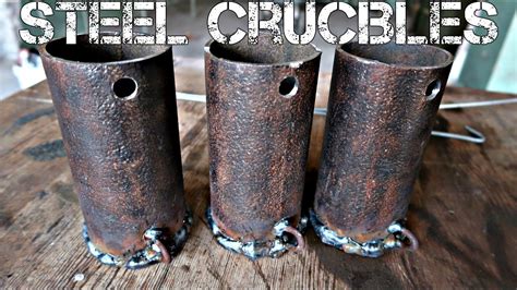 I made steel crucibles - YouTube