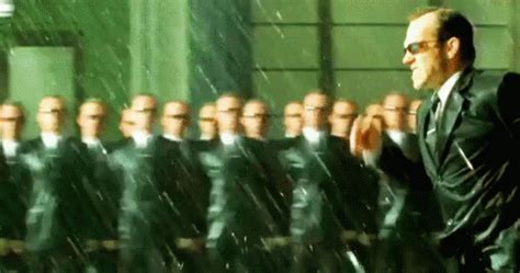 Smith And Neo Charging At Each Other - The Matrix Revolutions GIF - TheMatrixRevolutions Matrix ...