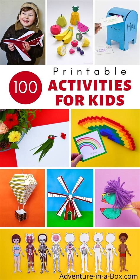 Printable Activities for Kids | Printable activities for kids, Creative activities for kids ...