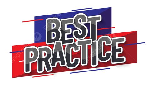 Best Practice Poster In Red And Blue, Best, Practice, Tag PNG and ...