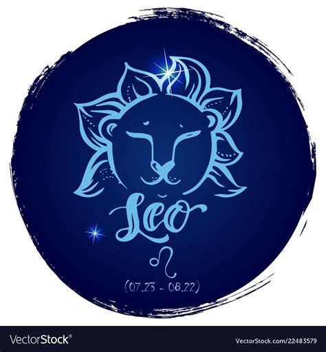 Round zodiac sign leo vector image on VectorStock | Zodiac signs, Zodiac, Vector free