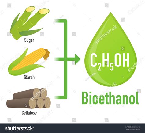 Biofuel Biomass Ethanol Made Form Sugar: Vector có sẵn (miễn phí bản ...