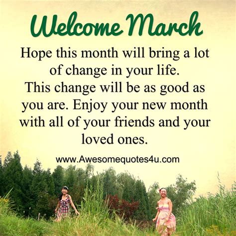 Welcome March Christian Quotes - CAWRQO