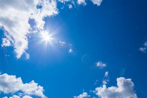 Sun Clouds Blue Sky Free Stock Photo - Public Domain Pictures