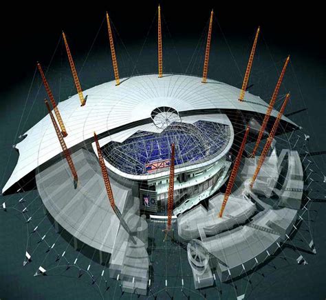 The O2 Arena London seating plan - Bird's eye aerial cutaway view