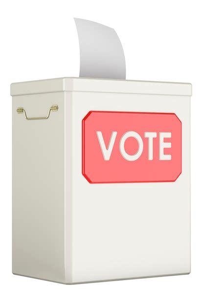 Premium Photo | Election ballot box voting box 3d rendering