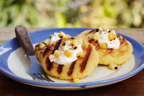 Grilled Arepas with Farmer's Cheese (or Queso Blanco) | Arepas, Grilled appetizers, Appetizer ...