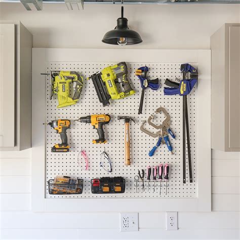 How to Build a DIY Pegboard Wall - Angela Marie Made