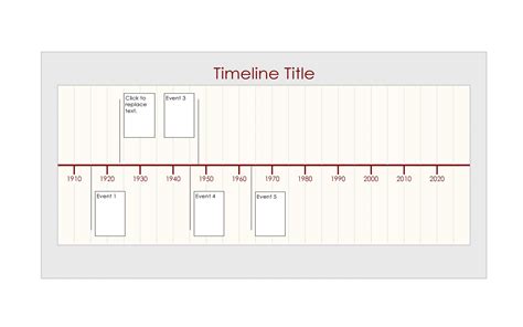 Timeline Template Printable - Printable Word Searches