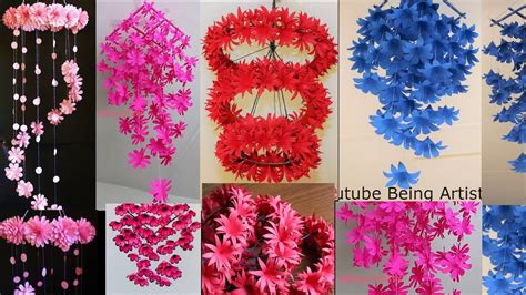 Paper Craft Flowers Hanging - How To Make A Paper Flower Wall Hanging Diy Ways - Best new design ...