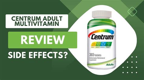 Centrum Adult Multivitamin Review | Side Effects | Dosage - YouTube