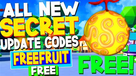 ALL NEW *SECRET* UPDATE CODES in ANIME FRUIT SIMULATOR CODES! (Roblox ...