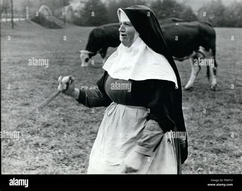 1972 - Buoyancy hows this nun by the care of her duties. With elan she ...