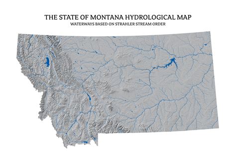 Montana - Rivers & Lakes Map - US River Maps