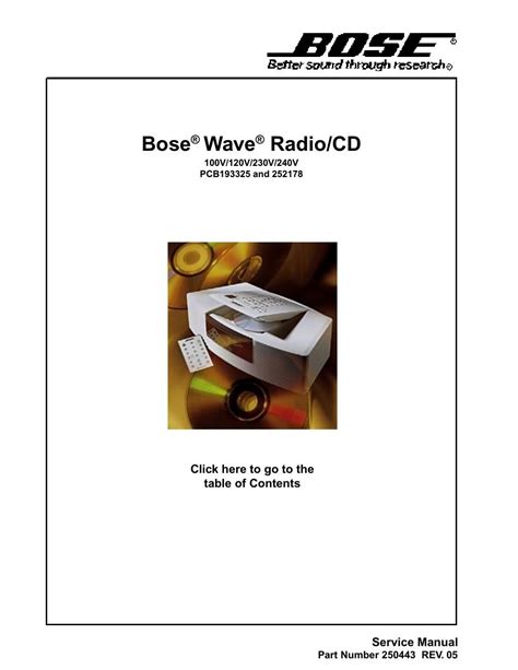 Download "Bose wave cd service manual" free