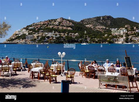 restaurant, port de andratx, andratx, mallorca, spain Stock Photo - Alamy