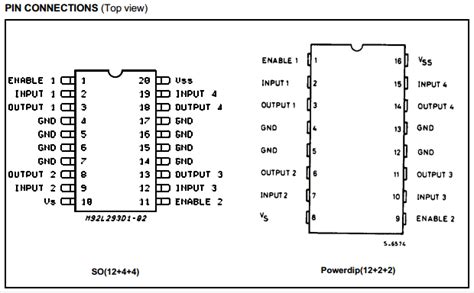 L293D Datasheet PDF - Push-Pull Four Channel Driver - ST