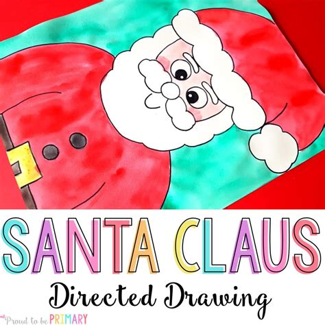 How to Draw Santa Claus Drawing - The Jolliest Art Activity! – Proud to ...