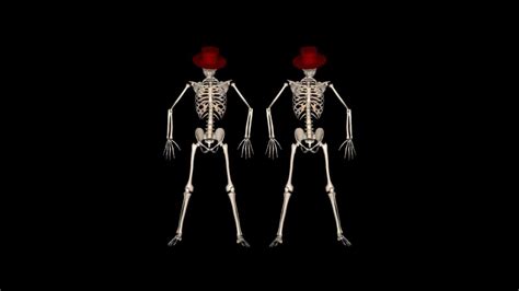 Funny Skeleton Dance II - Royalty free clip - YouTube