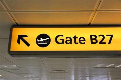 Airport gate signs stock image. Image of text, terminal - 50424961