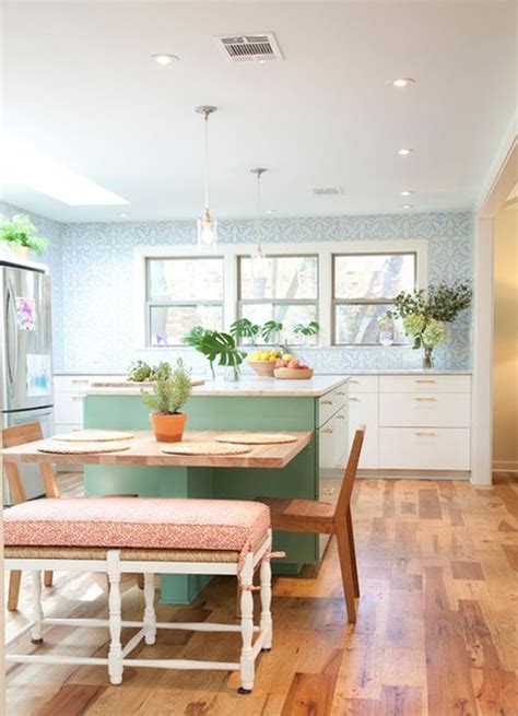 30 Kitchen islands with tables, a simple but very clever combo ...