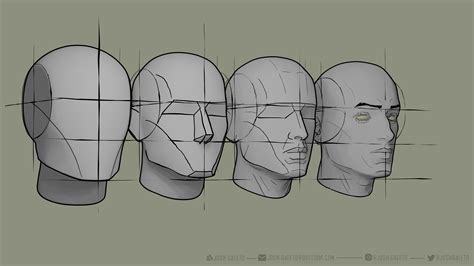 Planes of the Head, from Andrew Loomis Method - Finished Projects - Blender Artists Community