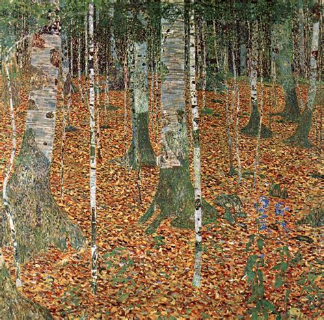 Art I Like : Gustav Klimt : Birch Forest : 1903 | Gustav klimt, Klimt paintings, Klimt art