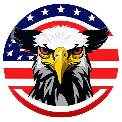 Premium Vector | Bald eagle american freedom symbol