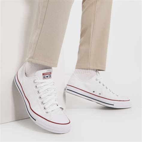 Mens White Converse All Star Lo Trainers | schuh