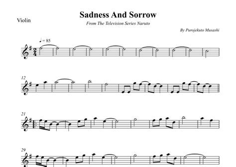 Sadness And Sorrow (arr. Wesley S. SIlva) Sheet Music | Purojekuto ...