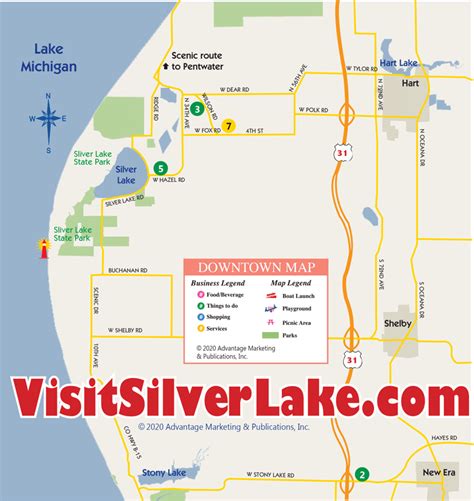 Silver Lake Mi Map | Tour Map