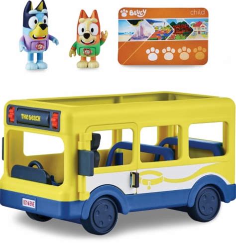 Moose Toys Bluey Yellow School Bus Toy, 4 pc - Fred Meyer