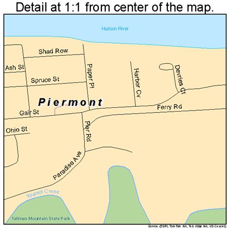 Piermont New York Street Map 3657749