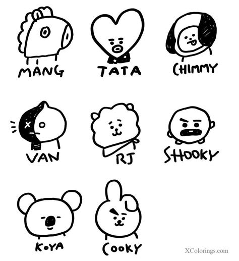 Bt21 Names And Members : Bt21 Character Products To Launch In Seoul New ...