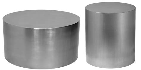 Glass Tops Chrome Steel Coffee Table Set 3Pcs Alexis 231-C Meridian Modern – buy online on NY ...