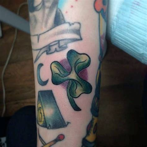 50 Shamrock Tattoo Designs For Men - Ireland Ink Ideas | Shamrock ...