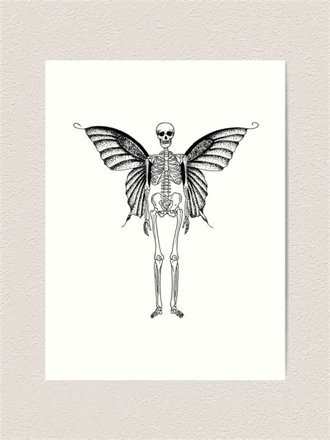 "Skeleton Wings" Art Print for Sale by georgiamason | Redbubble