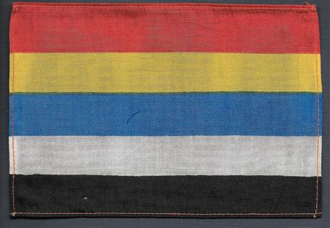 Republic of China National Flag & Civil Ensign, 1912 to 1928 4 X 6 Silk Vintage Circa 1914 Pan ...