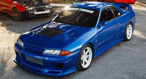 Tuned Bayside Blue Nissan R32 GT-R Puts Out 550 WHP | Carscoops ...