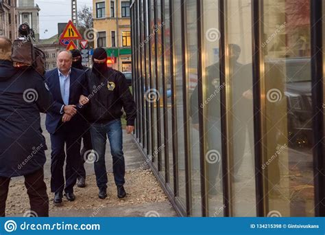 Igors Volkinsteins Detained by the Corruption Prevention Bureau KNAB Editorial Stock Photo ...