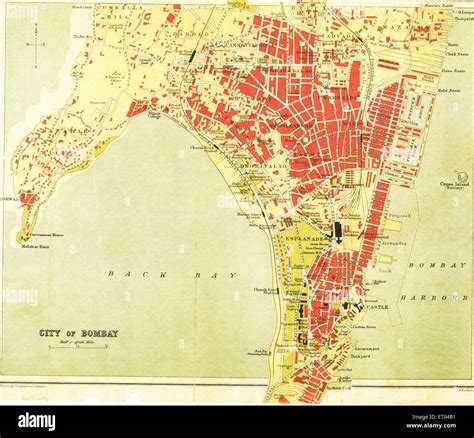 Old bombay map hi-res stock photography and images - Alamy