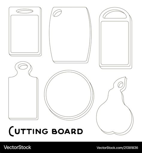 Cutting board Royalty Free Vector Image - VectorStock