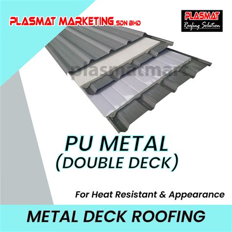 Metal Deck With PU Metal (Double Deck) Awning Roofing Sheet Selangor ...