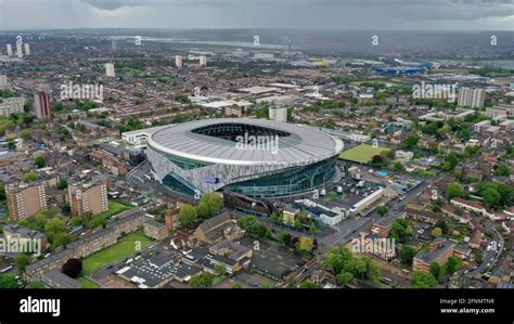 Aerial view of The Tottenham Hotspur Stadium the home of Tottenham ...