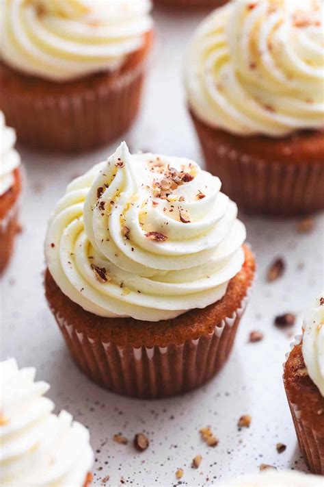 Carrot Cake Cupcakes with Cream Cheese Frosting | Creme De La Crumb