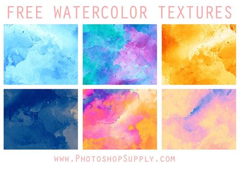 [FREE] Watercolor Textures - Photoshop Supply