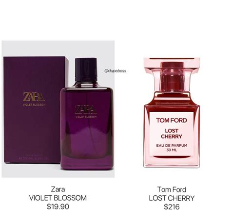 Tom Ford Lost Cherry Dupe Zara Violet Blossom | Perfume dupes fragrance, Perfume scents, Perfume