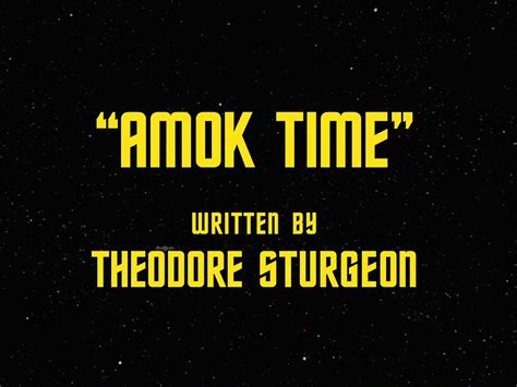 Addicted to Star Trek: Episode Review - Amok Time (Original Series ...