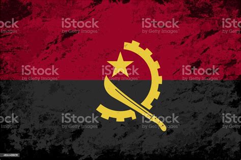 Angolan Flag Grunge Background Vector Illustration Stock Illustration - Download Image Now - iStock